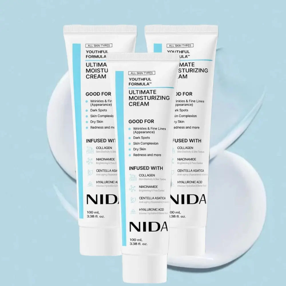 100ml Korea NIDA Moisturizing Ultimate Cream Collagen Youthful Repair Damage Skin Strengthen Barrier Daily Facial Skin Care Isra