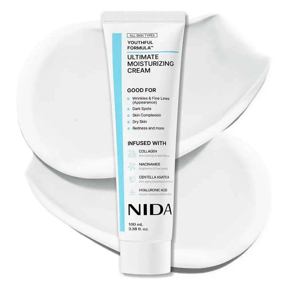 100ml Korea NIDA Moisturizing Ultimate Cream Collagen Youthful Repair Damage Skin Strengthen Barrier Daily Facial Skin Care Isra