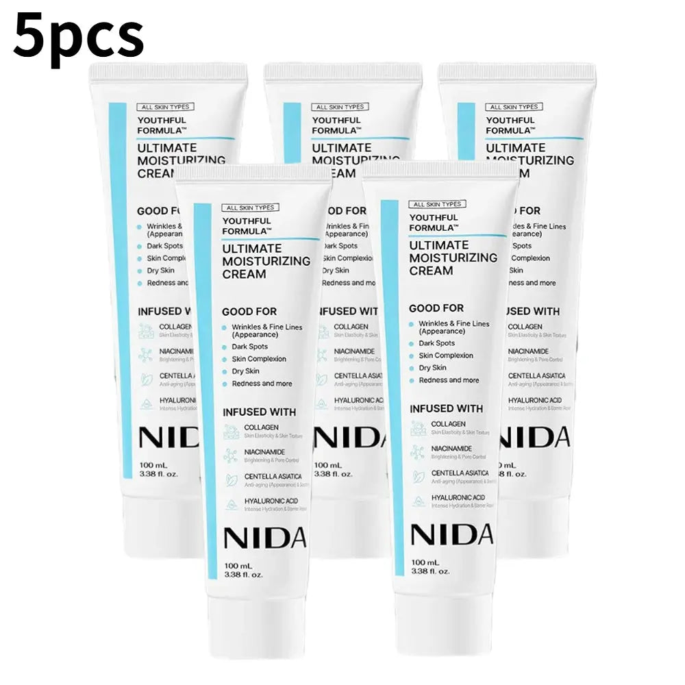100ml Korea NIDA Moisturizing Ultimate Cream Collagen Youthful Repair Damage Skin Strengthen Barrier Daily Facial Skin Care Isra