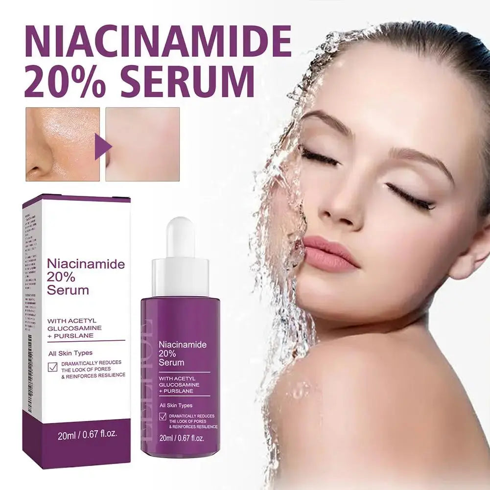 20% Niacinamide B3 Concentrated Serum for -Aging, Minimizing Large Pores & Discoloration, -Free, 0.67 Ounce Skin Care Blemish Isra