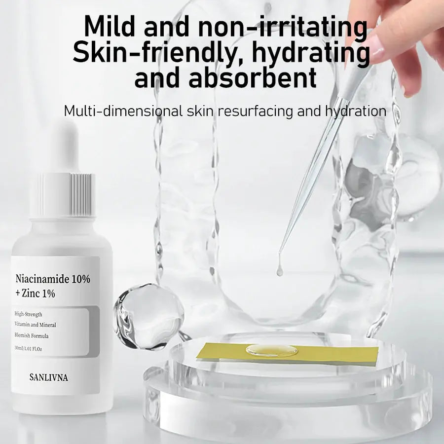 AHA 30%+BHA 2% Exfoliating Face Salicylic Acid Serum 10% Niacinamide + 1% Zinc, 10% Hexapeptide Serum Moisturizing Face Skincare Isra