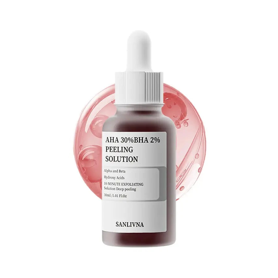 AHA 30%+BHA 2% Exfoliating Face Salicylic Acid Serum 10% Niacinamide + 1% Zinc, 10% Hexapeptide Serum Moisturizing Face Skincare Isra