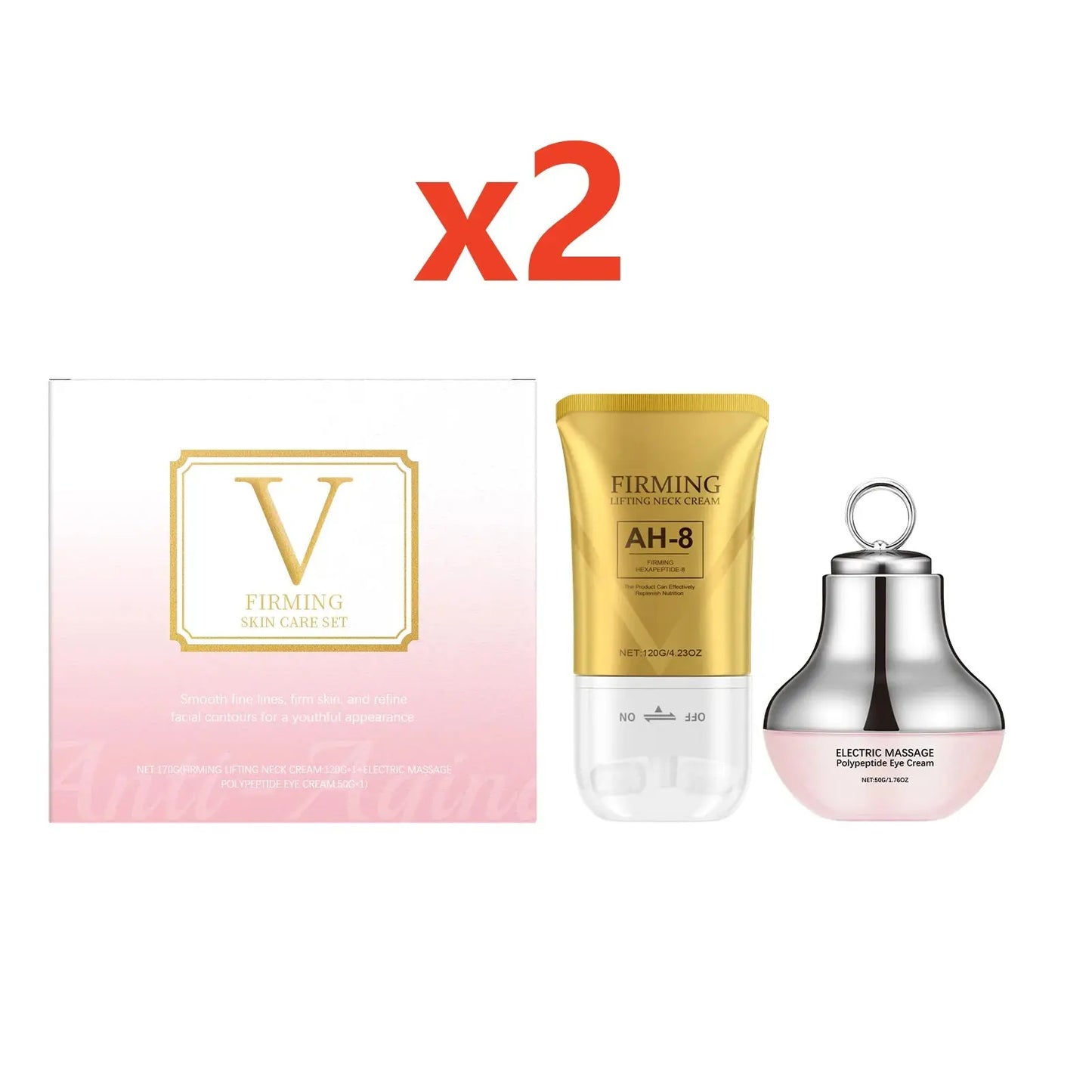 Anti Aging Skin Care Collagen Electric Massage Eye Cream for Dark Circle Ah-8 Firming Neck Cream Moisturizing Tightening Lotion Isra
