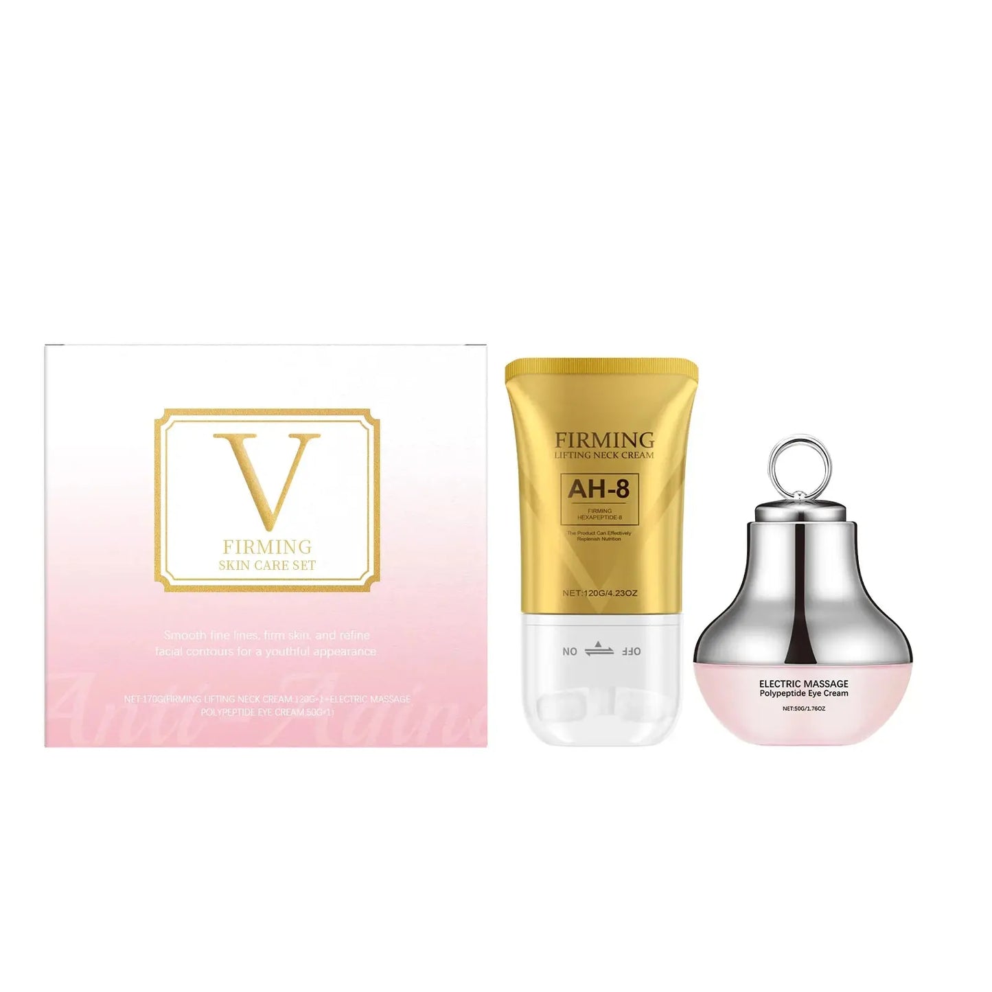 Anti Aging Skin Care Collagen Electric Massage Eye Cream for Dark Circle Ah-8 Firming Neck Cream Moisturizing Tightening Lotion Isra