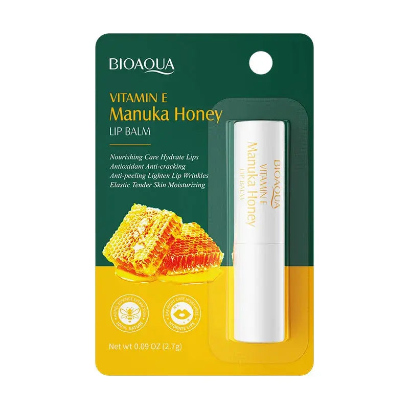 BIOAOUA Vitamin E Honey Lip Balm Moisturizing Anti Cracking Nourishing Nourishing Lipstick Lips Skin Care Products Isra
