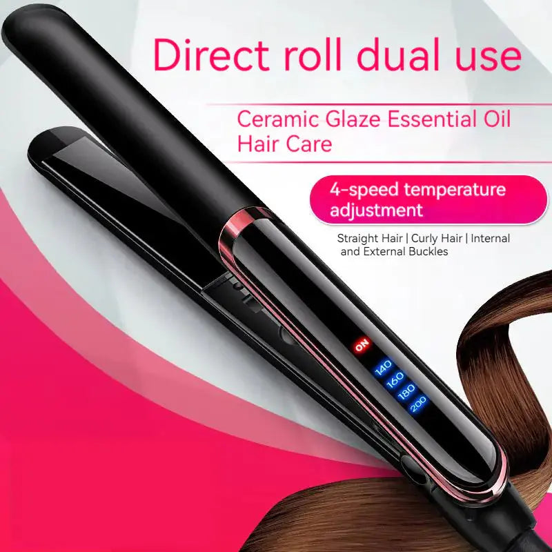Dual-Use Curling Iron and Straightening Hair Tool Isra