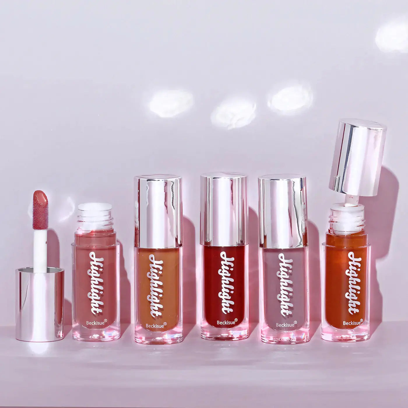 High Gloss Nude Lip Gloss with Mirror Finish Isra