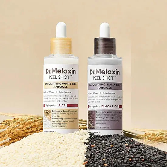 Korean Original Dr. Melaxin Rice Exfoliating Essence Hydrating Pore Shrinking Serum Facial Moisturizing Soften Korean SkinCare Isra