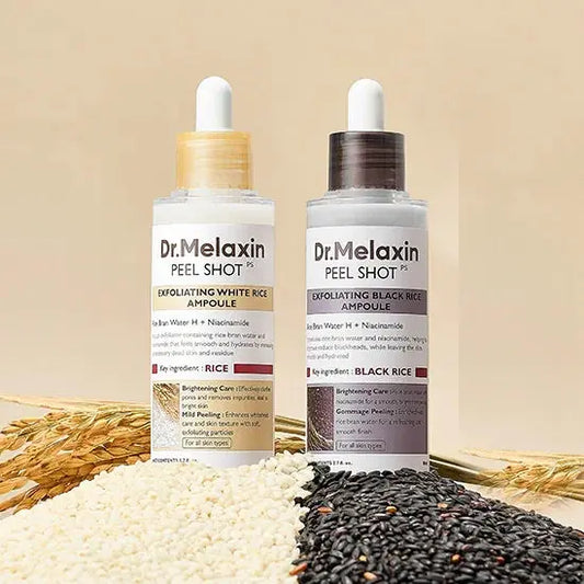 Korean Original Dr. Melaxin Rice Exfoliating Essence Hydrating Pore Shrinking Serum Facial Moisturizing Soften Korean SkinCare Isra