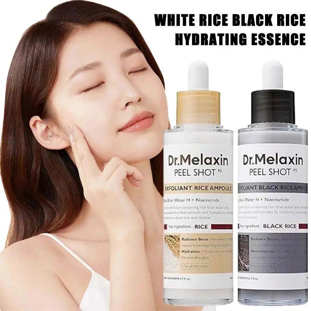 Korean Original Dr. Melaxin Rice Exfoliating Essence Hydrating Pore Shrinking Serum Facial Moisturizing Soften Korean SkinCare Isra