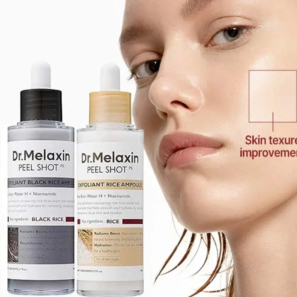 Korean Original Dr. Melaxin Rice Exfoliating Essence Hydrating Pore Shrinking Serum Facial Moisturizing Soften Korean SkinCare Isra