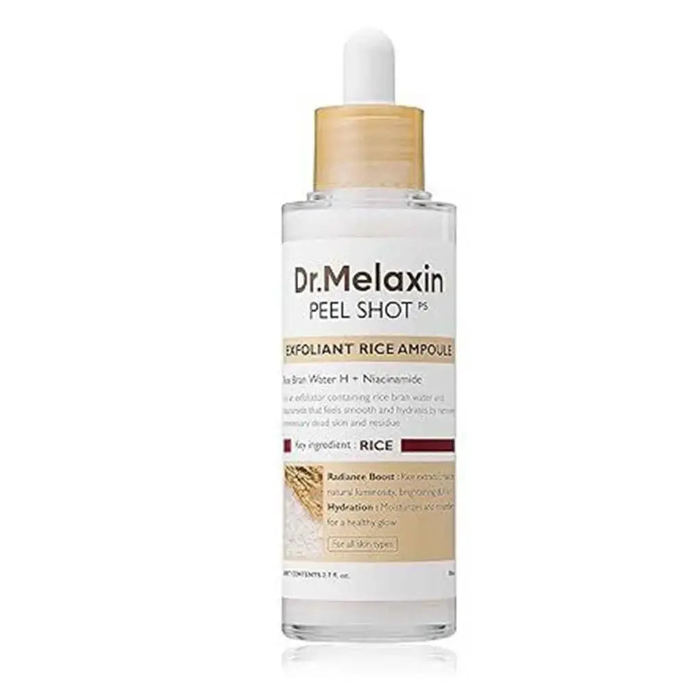 Korean Original Dr. Melaxin Rice Exfoliating Essence Hydrating Pore Shrinking Serum Facial Moisturizing Soften Korean SkinCare Isra