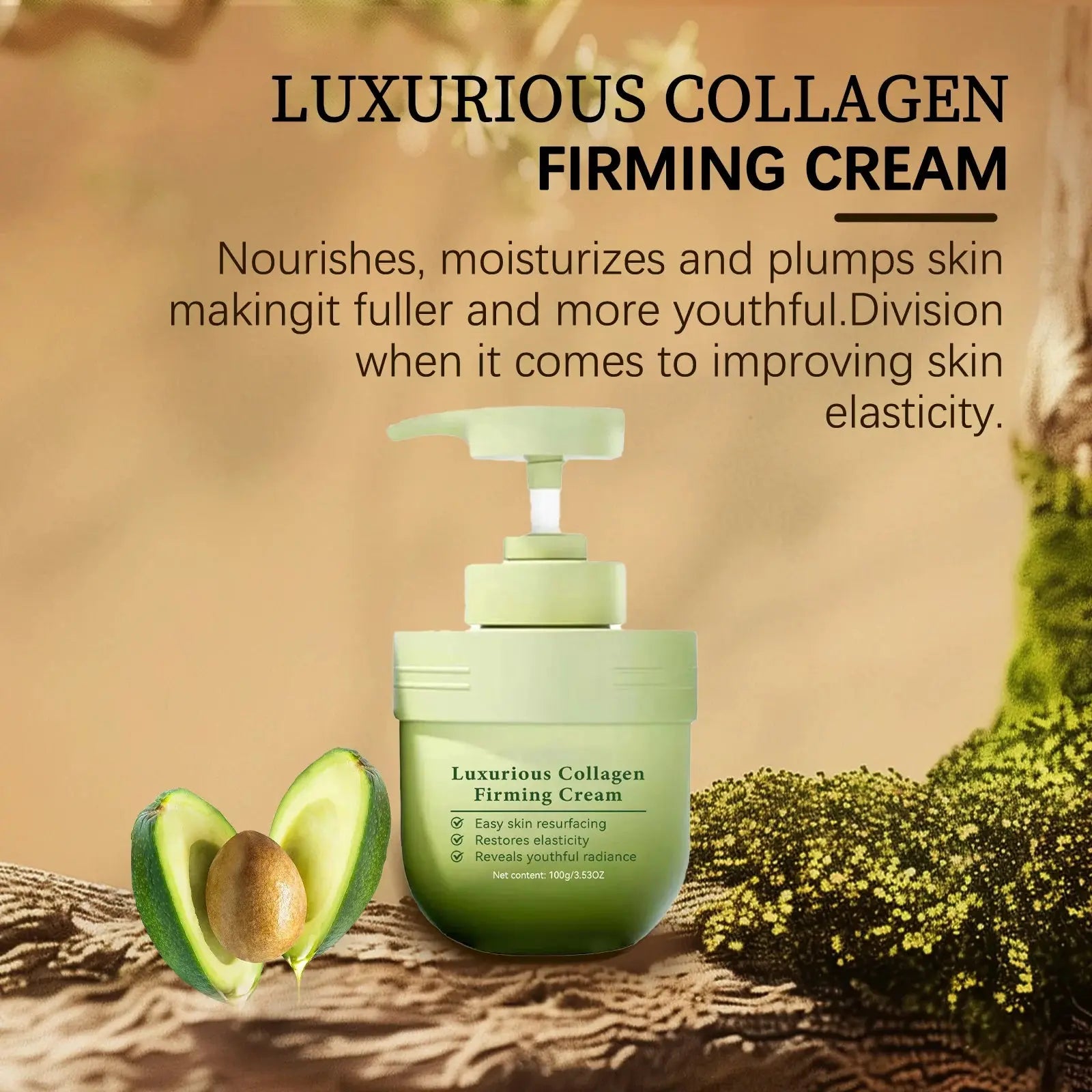 Luxurious Collagen Firming Cream - 100g for Body Skincare Moisturizing Cream Isra