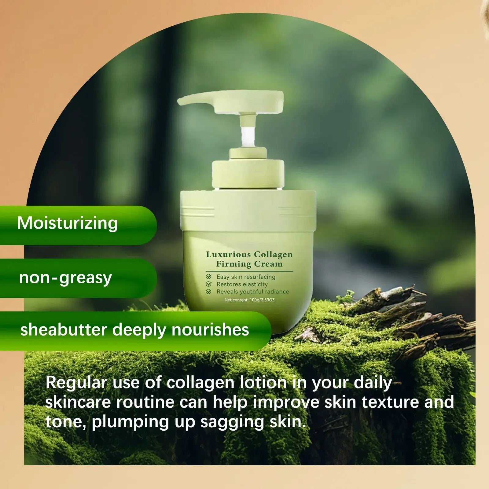 Luxurious Collagen Firming Cream - 100g for Body Skincare Moisturizing Cream Isra
