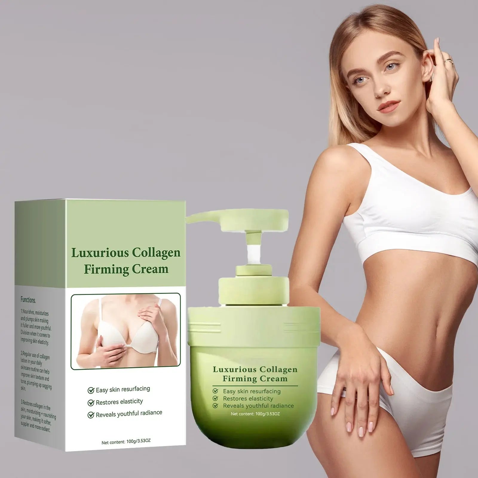 Luxurious Collagen Firming Cream - 100g for Body Skincare Moisturizing Cream Isra