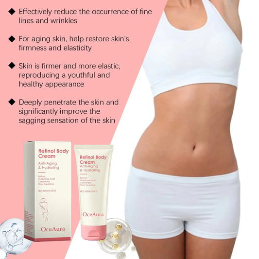 Retinol Tightening Body Lotion Anti-Wrinkle Repair Improve Sagging Skin Remove Cellulite Nourish Lift Firming Moisturizing Cream Isra