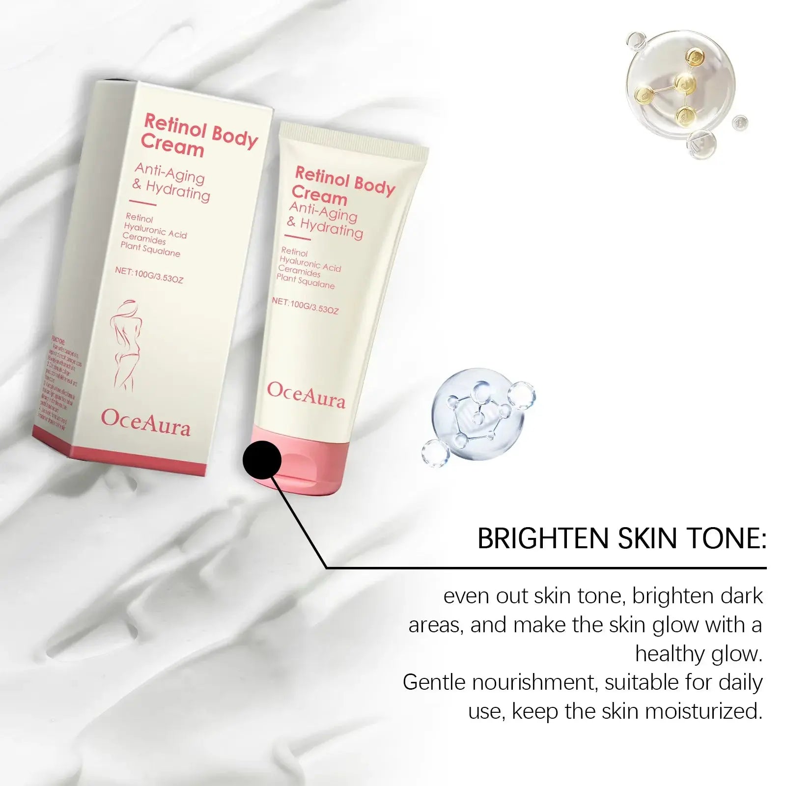 Retinol Tightening Body Lotion Anti-Wrinkle Repair Improve Sagging Skin Remove Cellulite Nourish Lift Firming Moisturizing Cream Isra