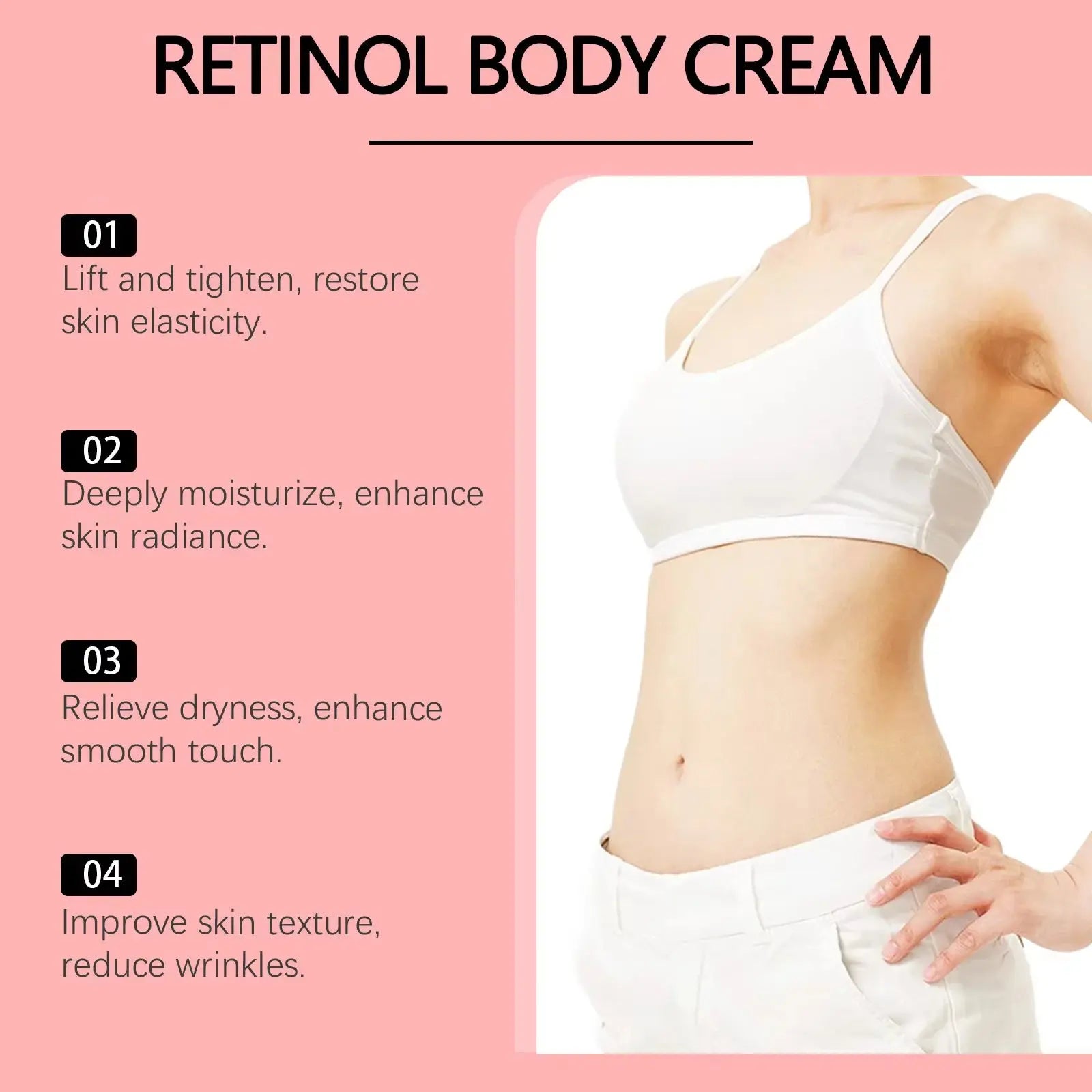 Retinol Tightening Body Lotion Anti-Wrinkle Repair Improve Sagging Skin Remove Cellulite Nourish Lift Firming Moisturizing Cream Isra
