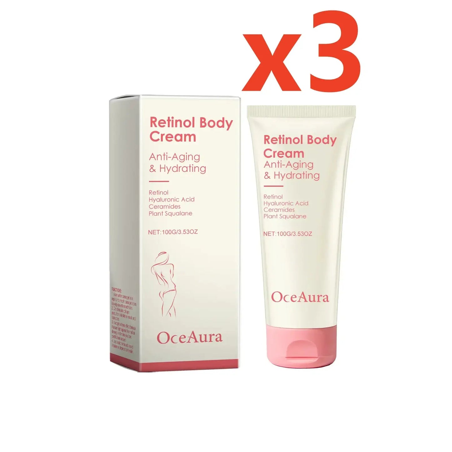 Retinol Tightening Body Lotion Anti-Wrinkle Repair Improve Sagging Skin Remove Cellulite Nourish Lift Firming Moisturizing Cream Isra