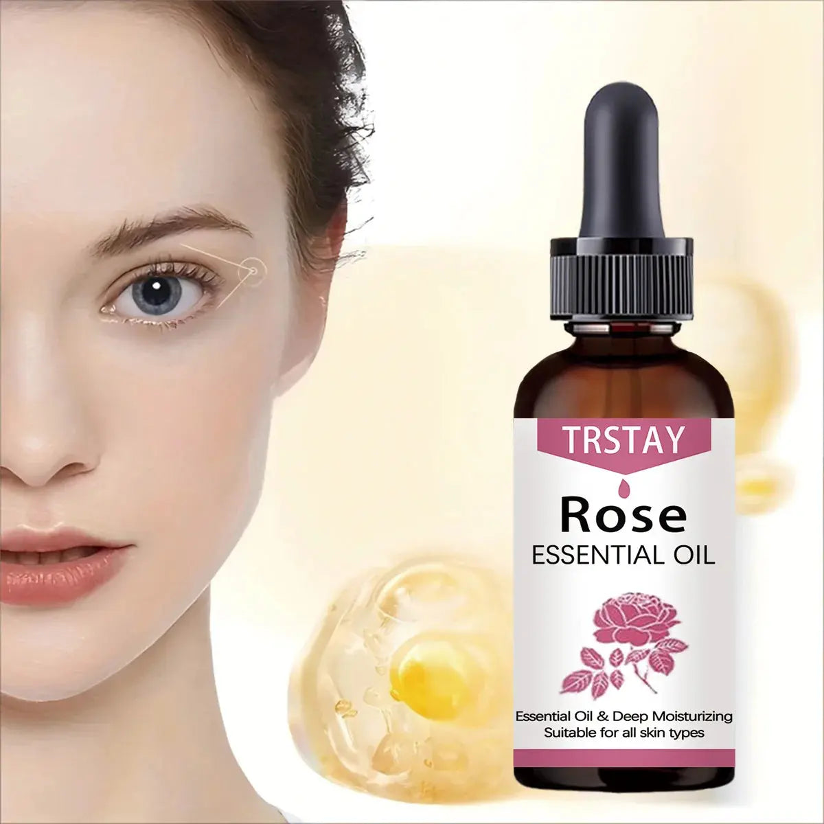 Rose ESSENTIAL OIL Premium Quatity Therapeutic Crade NOURISHES YOUR SKIN moisturizing and moisturizing repair Isra
