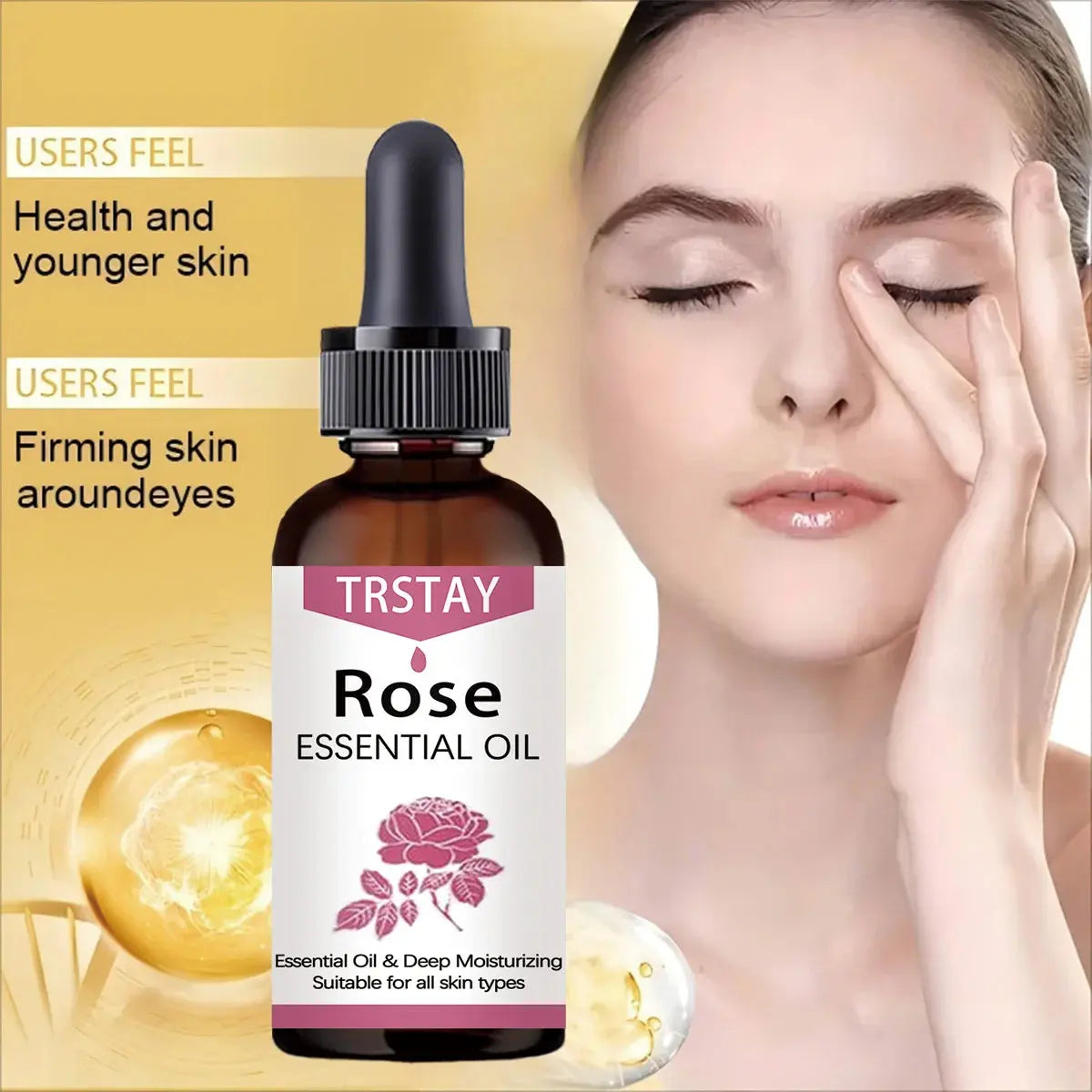 Rose ESSENTIAL OIL Premium Quatity Therapeutic Crade NOURISHES YOUR SKIN moisturizing and moisturizing repair Isra