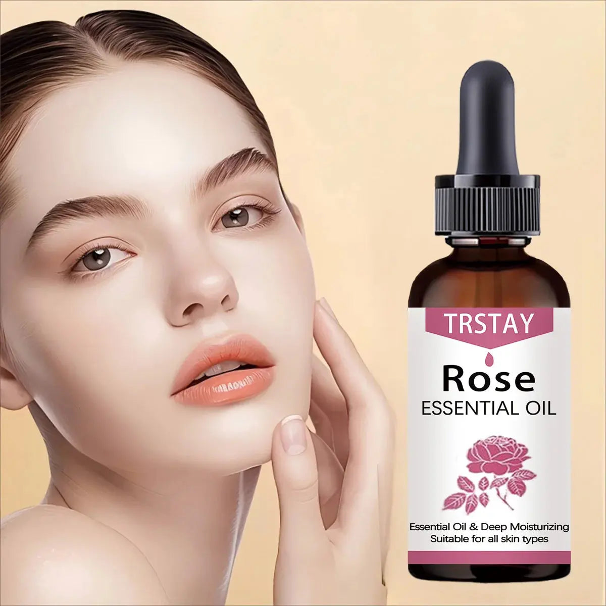 Rose ESSENTIAL OIL Premium Quatity Therapeutic Crade NOURISHES YOUR SKIN moisturizing and moisturizing repair Isra