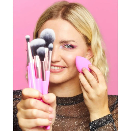 Set of Make-up Brushes Revolution Make Up The Brush Edit Pink 8 Pieces Revolution Make Up