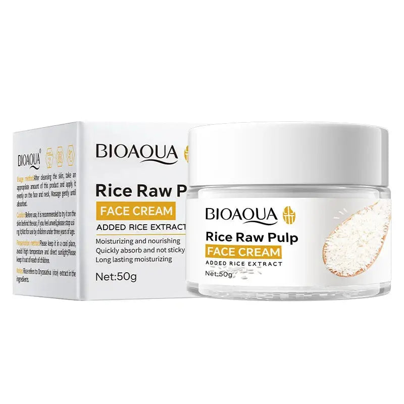 Smooth Rice Extract Skincare Set for Skin Hydration Absorbs Quickly and Leaves Skin Soft and Moisturized Isra