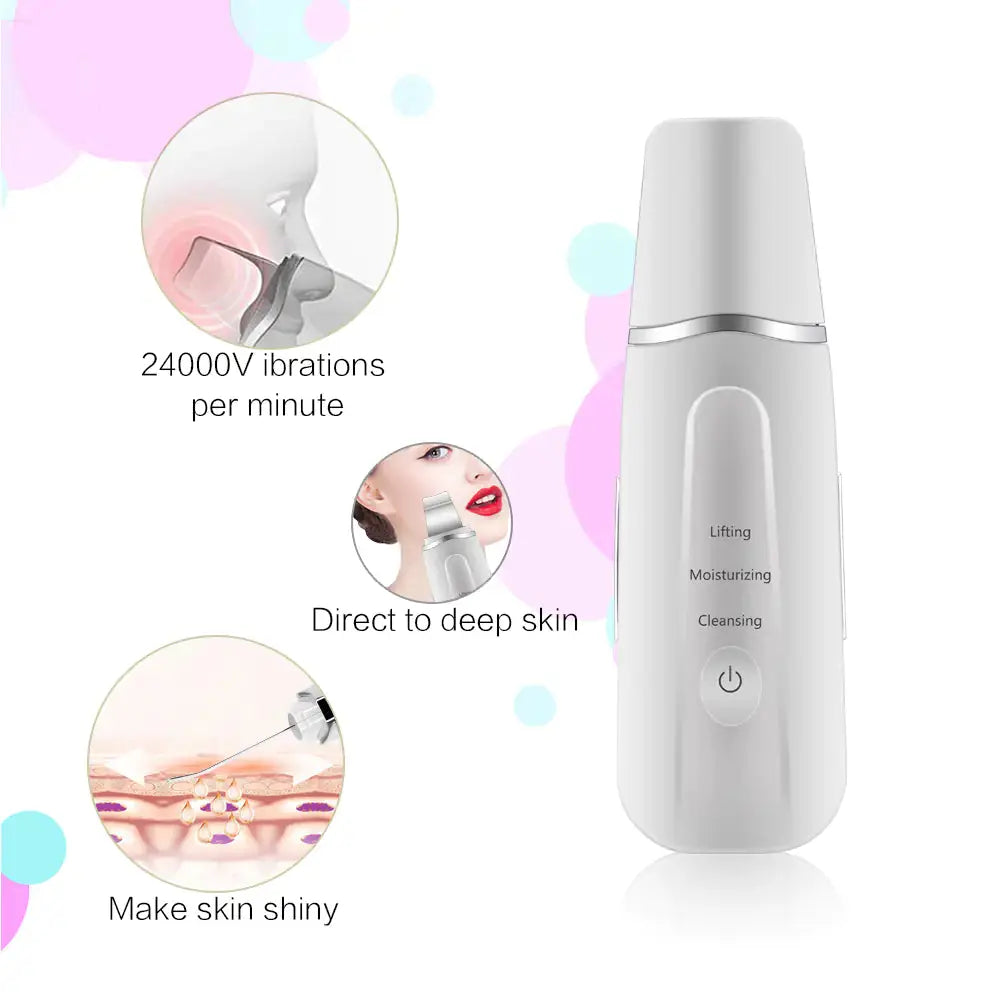 Ultrasonic Facial Cleanser with Pore Vacuum Device Isra