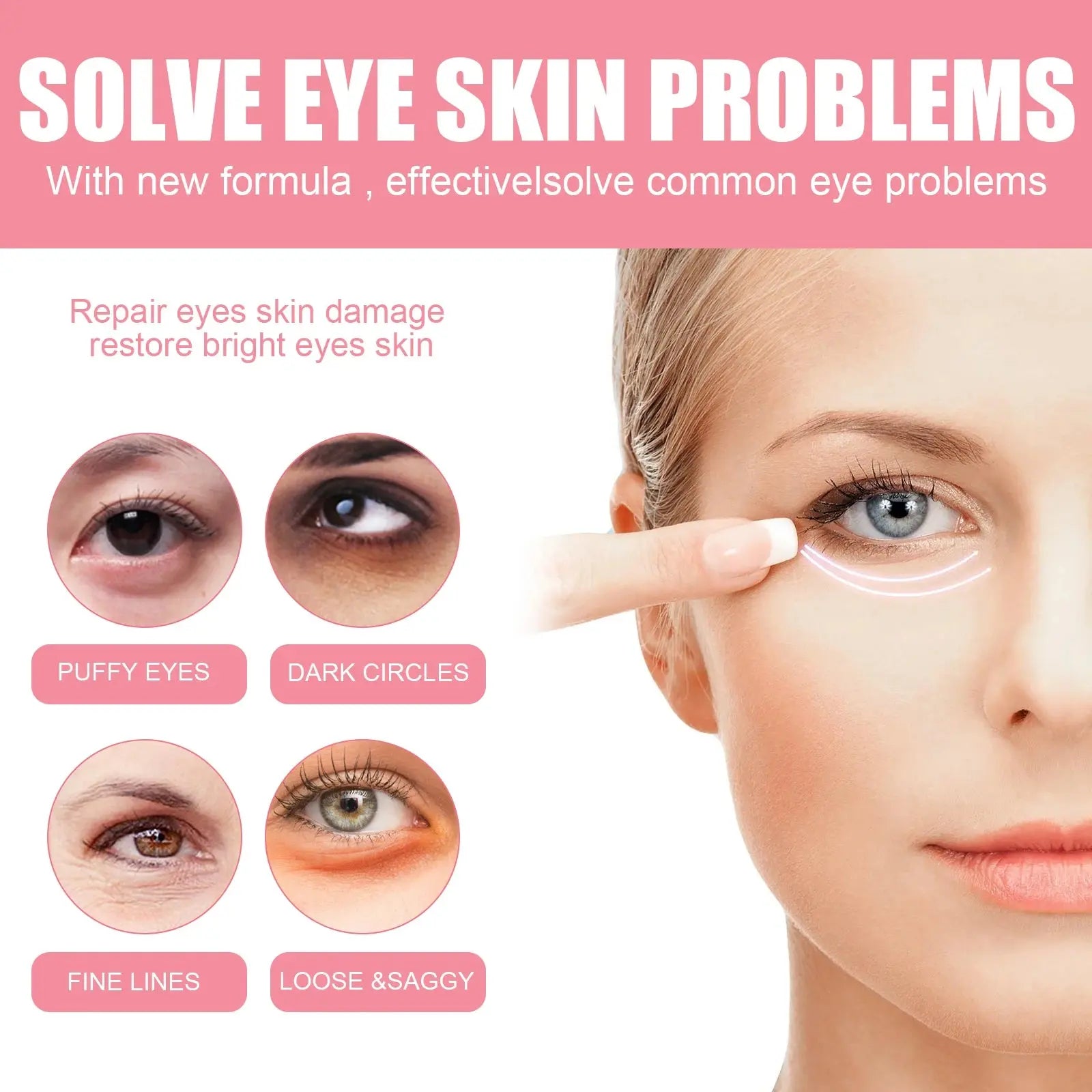 Women Extra Renewing Rosehip Eye Balm For Face Lifting Moisturizing Balm Stick Deep Hydration Moisturizer Eye Care Isra