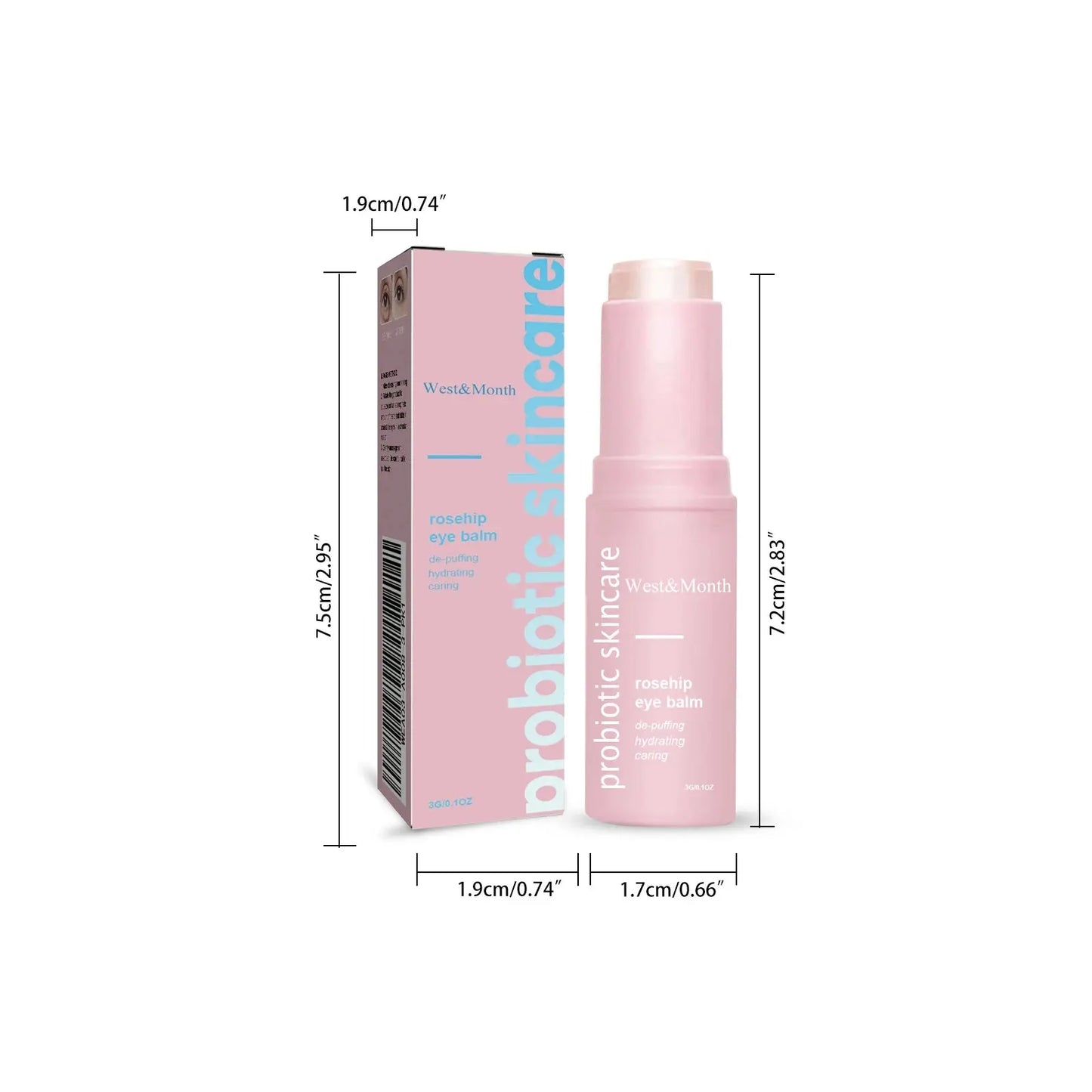 Women Extra Renewing Rosehip Eye Balm For Face Lifting Moisturizing Balm Stick Deep Hydration Moisturizer Eye Care Isra