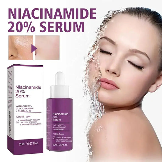 20% Niacinamide B3 Concentrated Serum for -Aging, Minimizing Large Pores & Discoloration, -Free, 0.67 Ounce Skin Care Blemish Isra