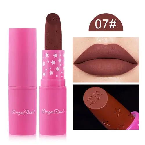 9 Colors Waterproof Rose Red Velvet Matte Lipstick Moisturizing Long Isra