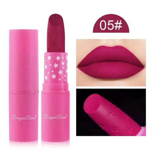 9 Colors Waterproof Rose Red Velvet Matte Lipstick Moisturizing Long Isra