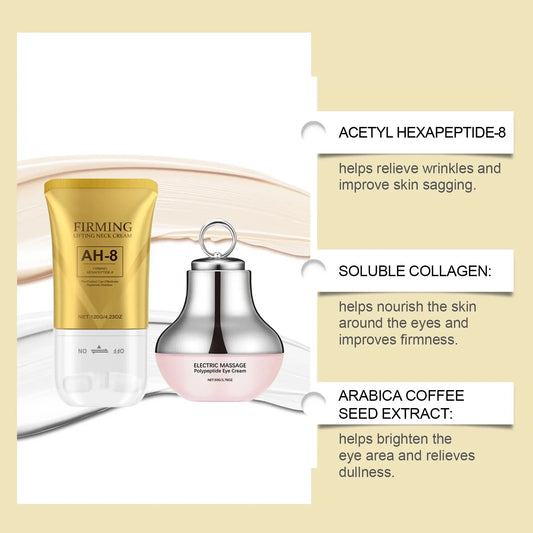 Anti Aging Skin Care Collagen Electric Massage Eye Cream for Dark Circle Ah-8 Firming Neck Cream Moisturizing Tightening Lotion Isra
