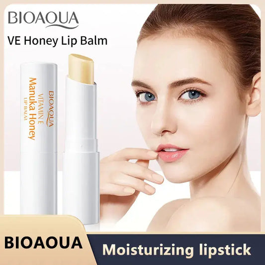 BIOAOUA Vitamin E Honey Lip Balm Moisturizing Anti Cracking Nourishing Nourishing Lipstick Lips Skin Care Products Isra