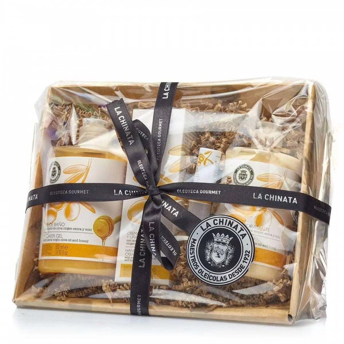 Cosmetic Set La Chinata Honey Cosmetic Basket 4 Pieces La Chinata