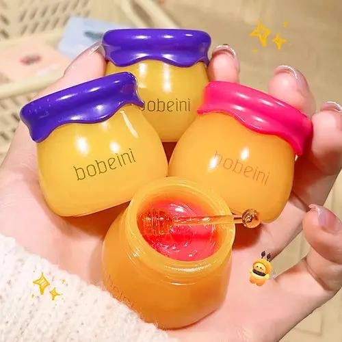 Hydrating Peach & Honey Lip Mask - Long-Lasting Moisture, Soothes Dry Isra