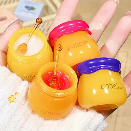 Hydrating Peach & Honey Lip Mask - Long-Lasting Moisture, Soothes Dry Isra