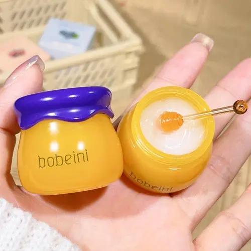 Hydrating Peach & Honey Lip Mask - Long-Lasting Moisture, Soothes Dry Isra