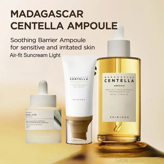 Korean Centella Retinol 0.2 Boosting Shot Ampoule,Air-fit Suncream Light,facial Anti-Aging Serum Original Skincare Products Set Isra