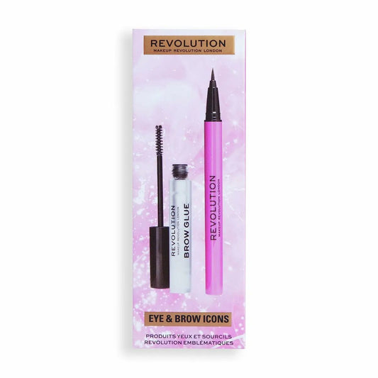 Make-Up Set Revolution Make Up Eye & Brow Icons 2 Pieces Revolution Make Up