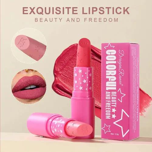 9 Colors Waterproof Rose Red Velvet Matte Lipstick Moisturizing Long Isra